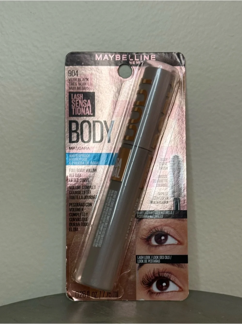 Maybelline Lash Sensational Body Mascara - Very Black (Silver Tube)